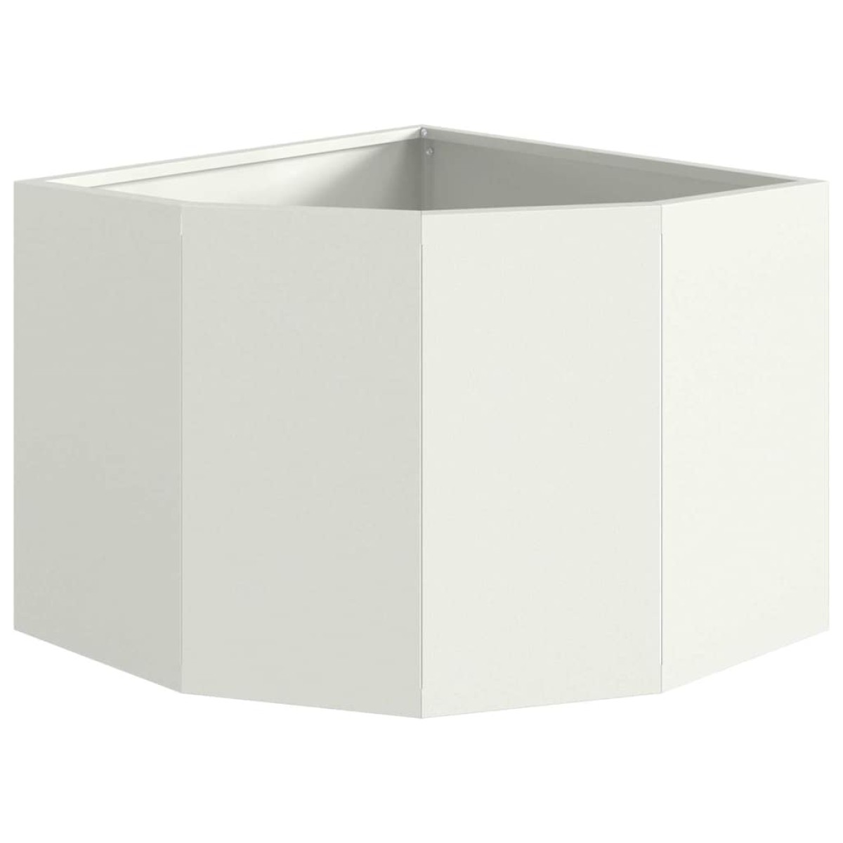 vidaXL Γωνιακό Ροδόδεντρο Λευκό 45 x 45 x 35 cm Ατσάλι