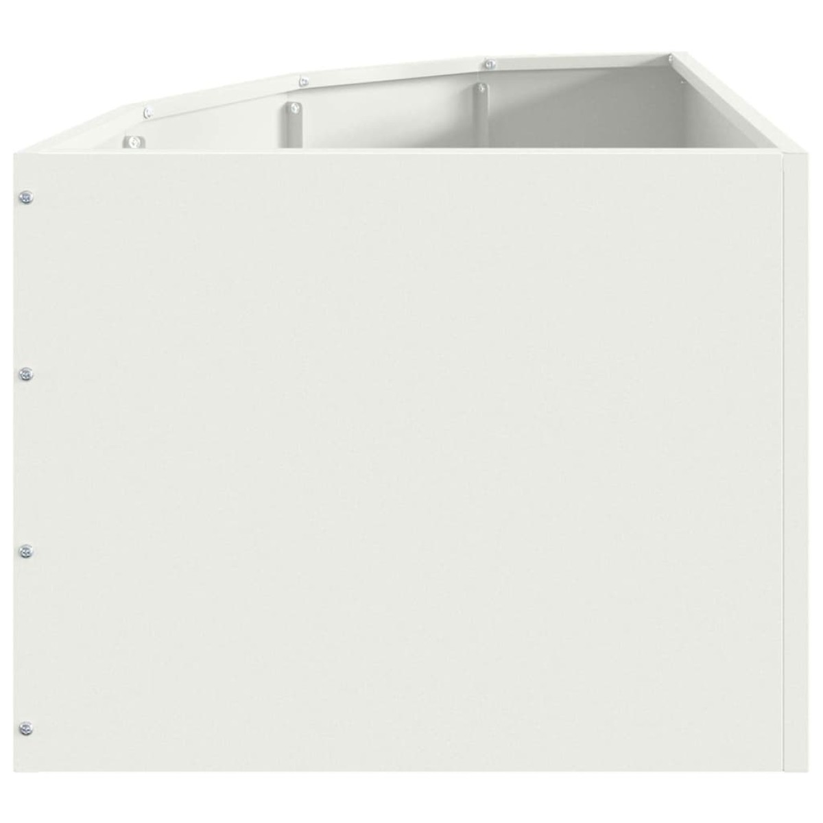 vidaXL Γωνιακό Ροδόδεντρο Λευκό 45 x 45 x 35 cm Ατσάλι