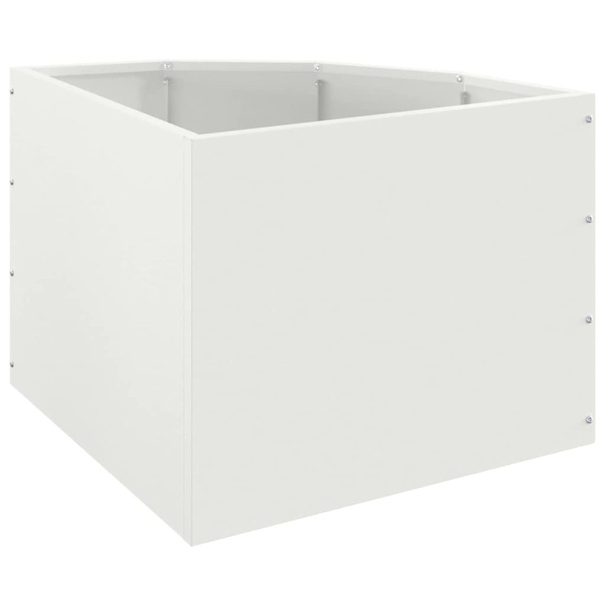 vidaXL Γωνιακό Ροδόδεντρο Λευκό 45 x 45 x 35 cm Ατσάλι