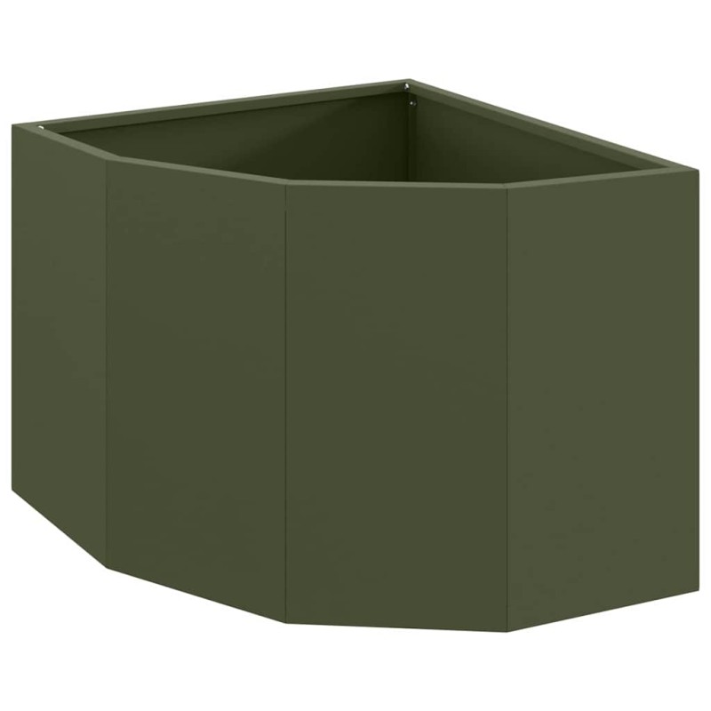 vidaXL Γωνιακό Ροδόδεντρο Λαδί 45 x 45 x 35 cm Ατσάλι