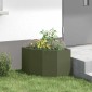 vidaXL Γωνιακό Ροδόδεντρο Λαδί 45 x 45 x 35 cm Ατσάλι