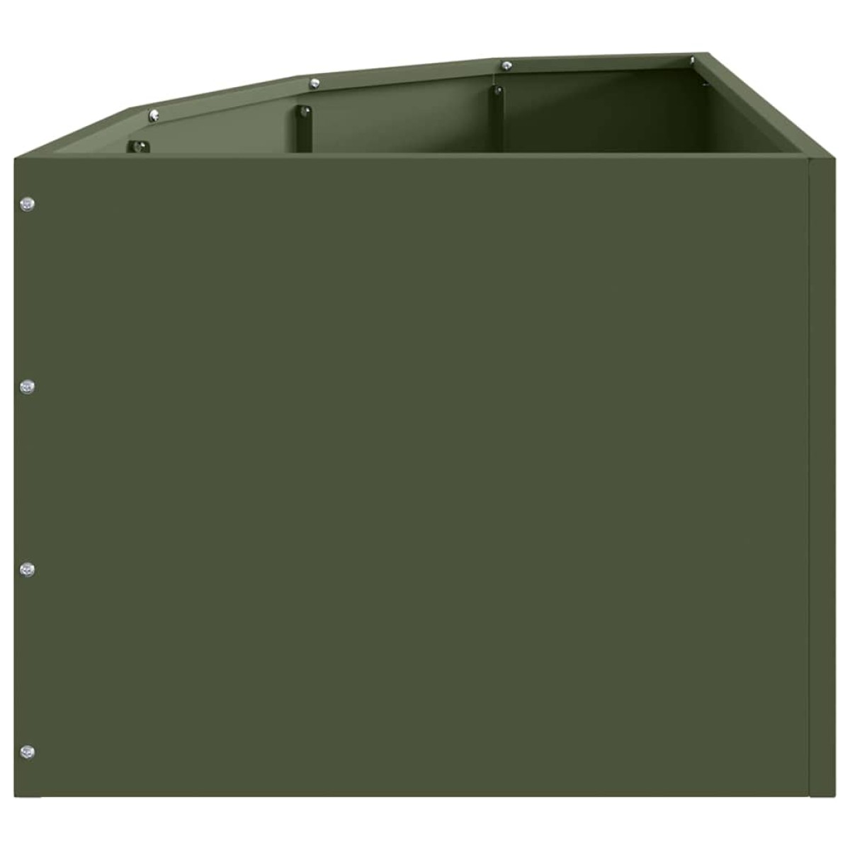 vidaXL Γωνιακό Ροδόδεντρο Λαδί 45 x 45 x 35 cm Ατσάλι