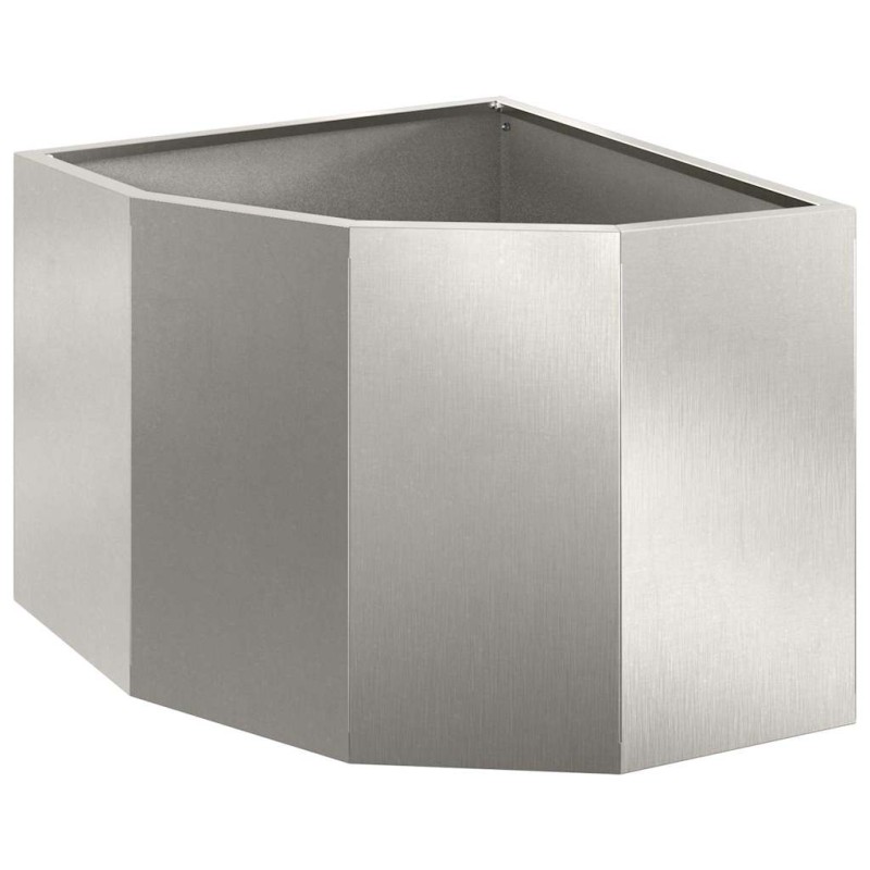 vidaXL Γωνιακό Ροδόδεντρο Ασημί 45 x 45 x 35 cm Ανοξείδωτο ατσάλι