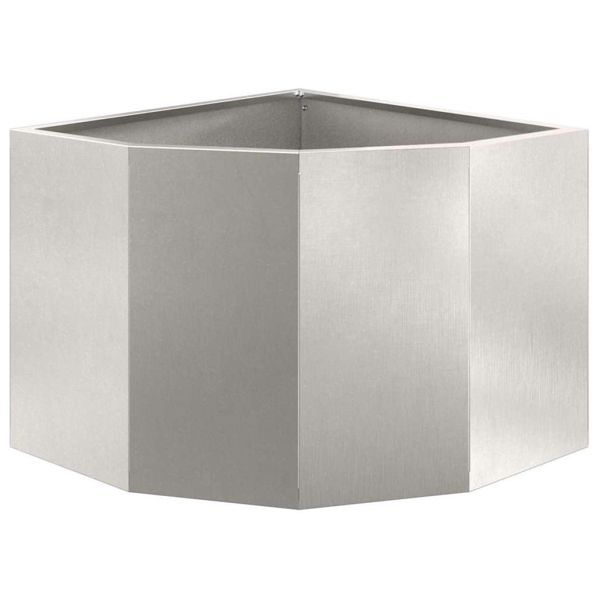 vidaXL Γωνιακό Ροδόδεντρο Ασημί 45 x 45 x 35 cm Ανοξείδωτο ατσάλι