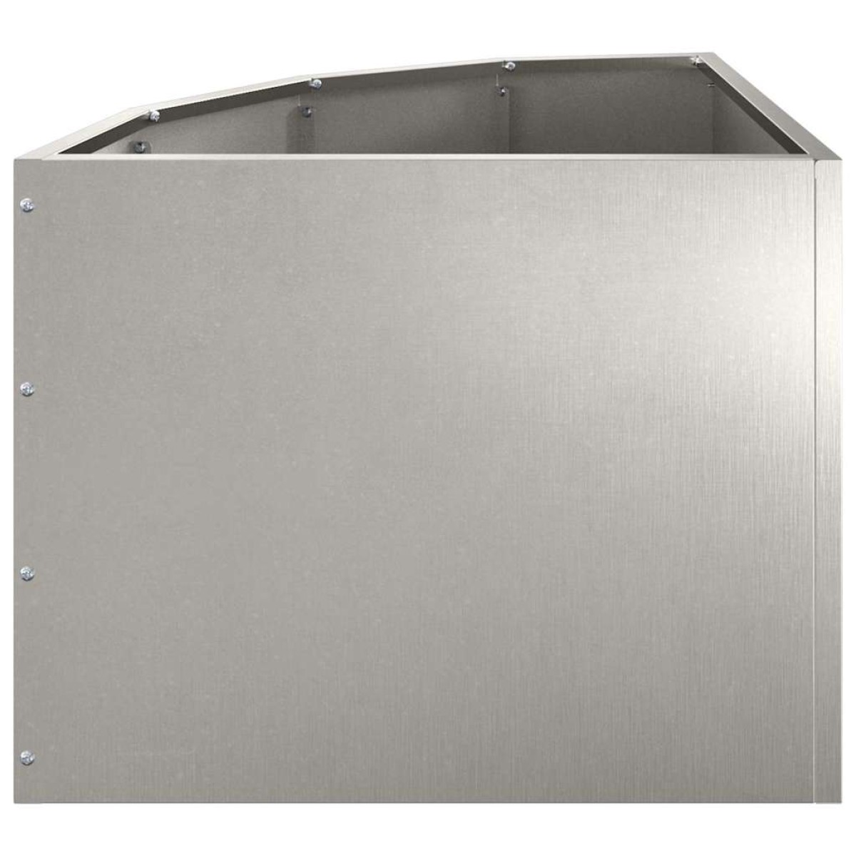 vidaXL Γωνιακό Ροδόδεντρο Ασημί 45 x 45 x 35 cm Ανοξείδωτο ατσάλι