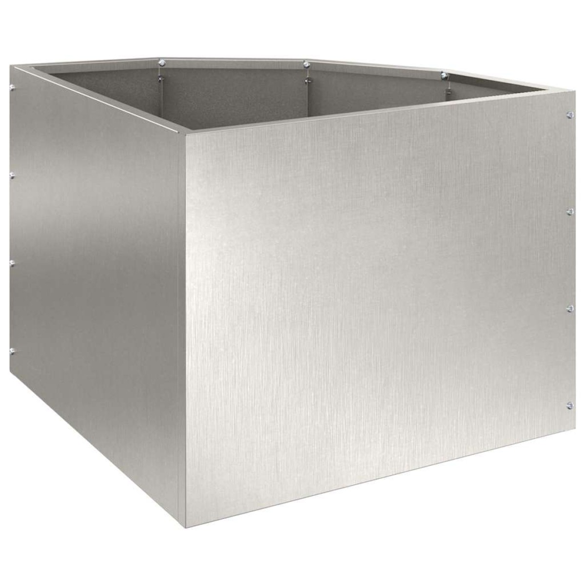 vidaXL Γωνιακό Ροδόδεντρο Ασημί 45 x 45 x 35 cm Ανοξείδωτο ατσάλι