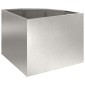 vidaXL Γωνιακό Ροδόδεντρο Ασημί 45 x 45 x 35 cm Ανοξείδωτο ατσάλι