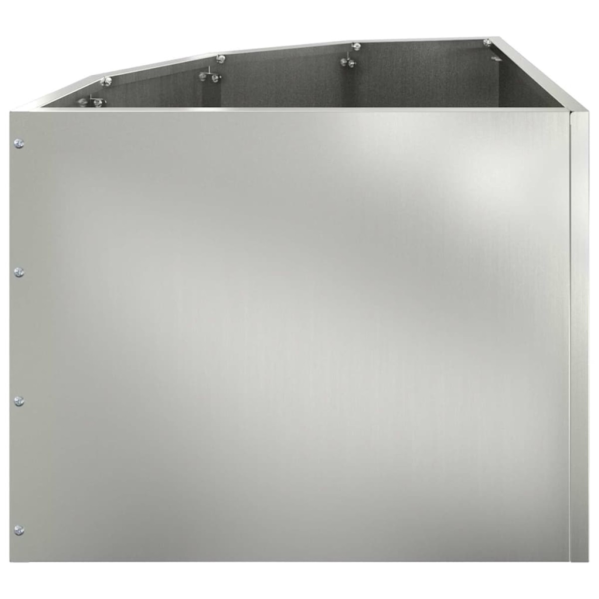 vidaXL Γωνιακό Ροδόδεντρο Ασημί 45 x 45 x 35 cm Γαλβανισμένος χάλυβας