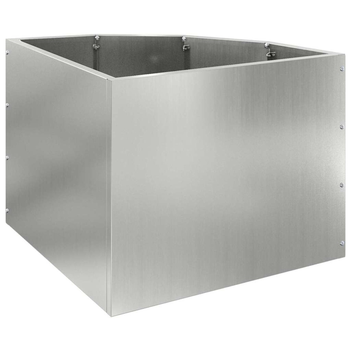 vidaXL Γωνιακό Ροδόδεντρο Ασημί 45 x 45 x 35 cm Γαλβανισμένος χάλυβας
