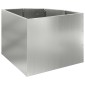 vidaXL Γωνιακό Ροδόδεντρο Ασημί 45 x 45 x 35 cm Γαλβανισμένος χάλυβας
