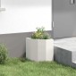 vidaXL Γωνιακό Ροδόδεντρο Λευκό 30 x 30 x 35 εκ Ατσάλι