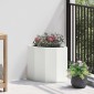 vidaXL Γωνιακό Ροδόδεντρο Λευκό 30 x 30 x 35 εκ Ατσάλι