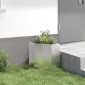 vidaXL Γωνιακό Ροδόδεντρο Ασημί 30 x 30 x 35 εκ Ανοξείδωτο ατσάλι