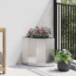 vidaXL Γωνιακό Ροδόδεντρο Ασημί 30 x 30 x 35 εκ Ανοξείδωτο ατσάλι