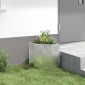 vidaXL Γωνιακό Ροδόδεντρο Ασημί 30 x 30 x 35 εκ Γαλβανισμένος χάλυβας