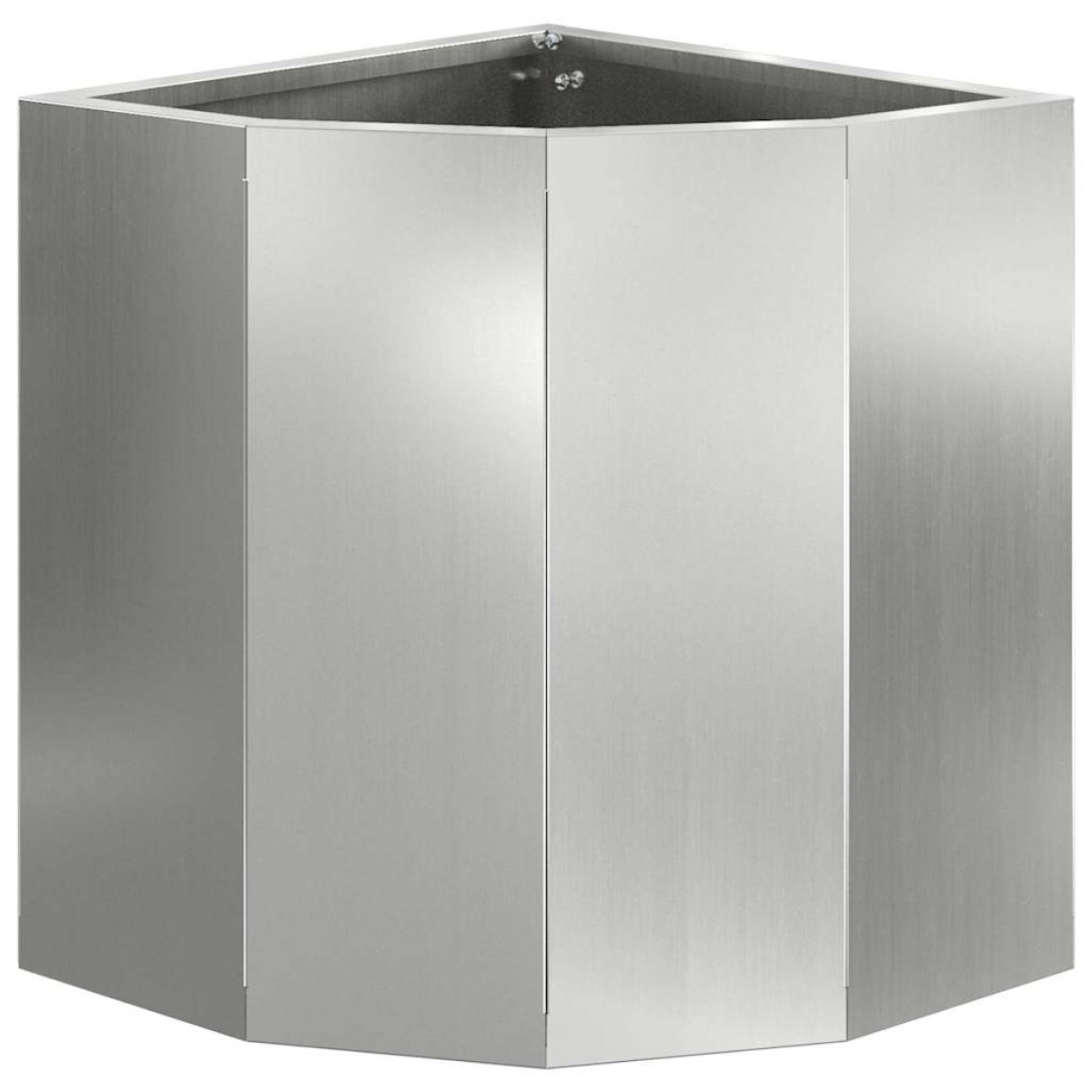vidaXL Γωνιακό Ροδόδεντρο Ασημί 30 x 30 x 35 εκ Γαλβανισμένος χάλυβας
