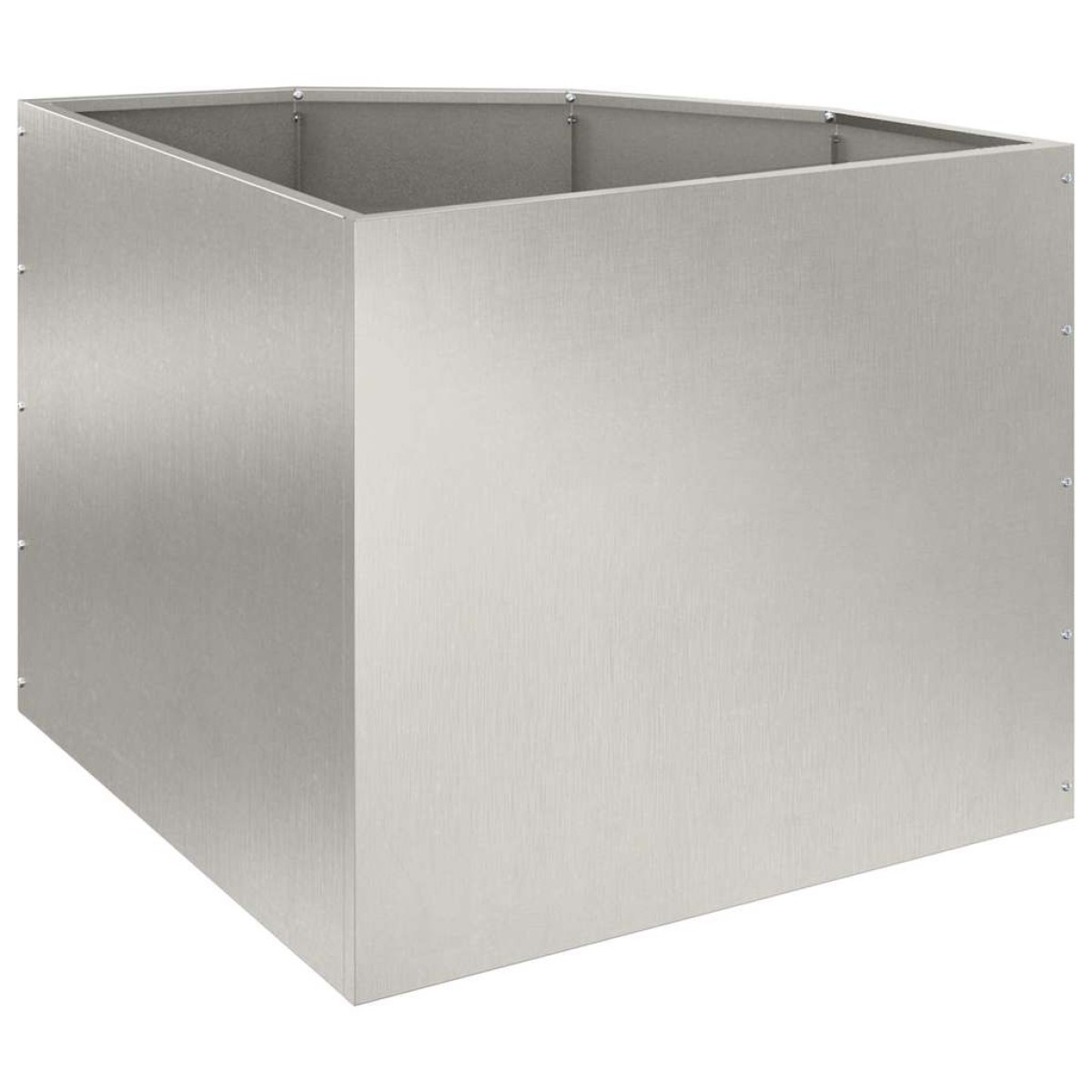 vidaXL Γωνιακό Ροδόδεντρο Ασημί 60 x 60 x 50 εκ Ανοξείδωτο ατσάλι