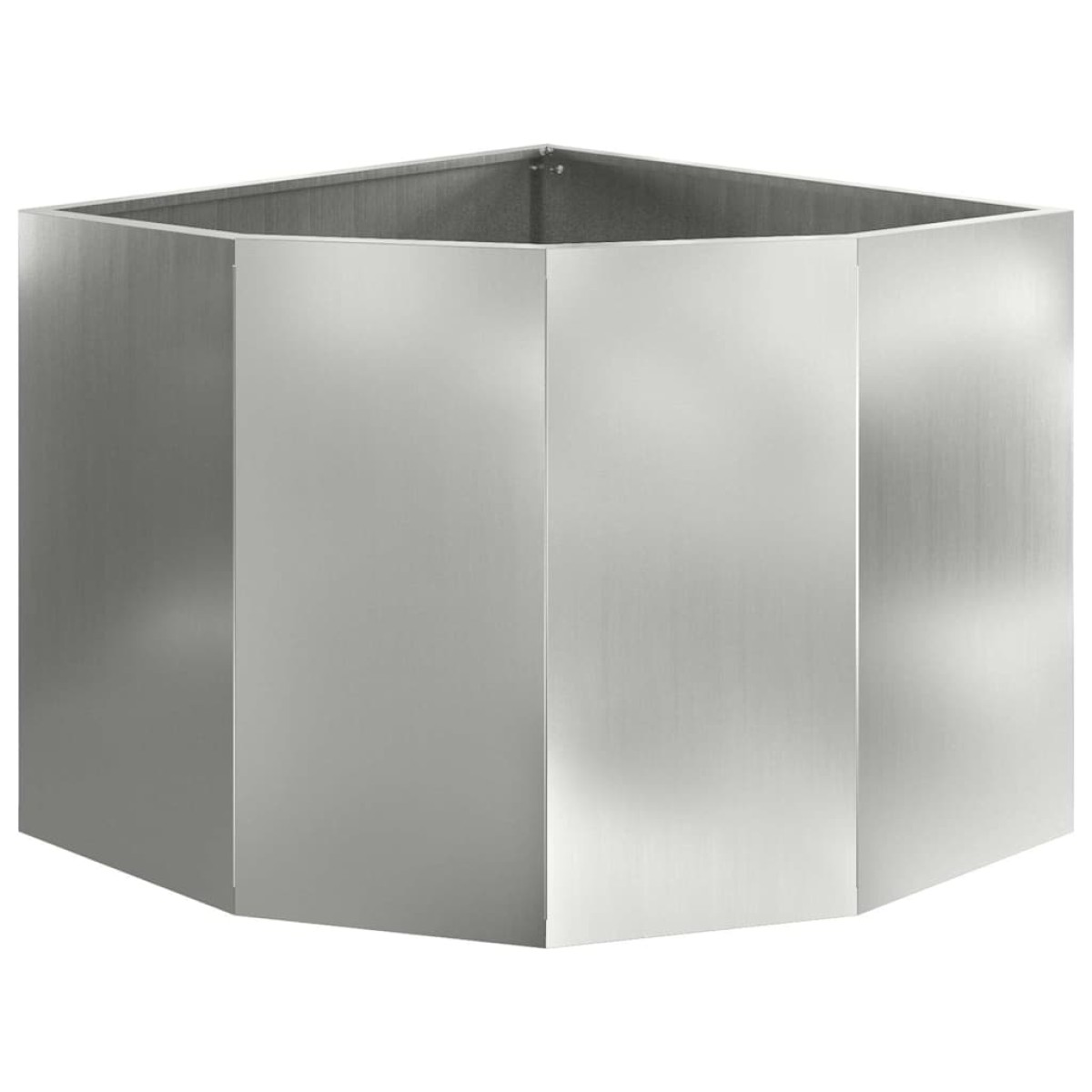 vidaXL Γωνιακό Ροδόδεντρο Ασημί 60 x 60 x 50 εκ Γαλβανισμένος χάλυβας
