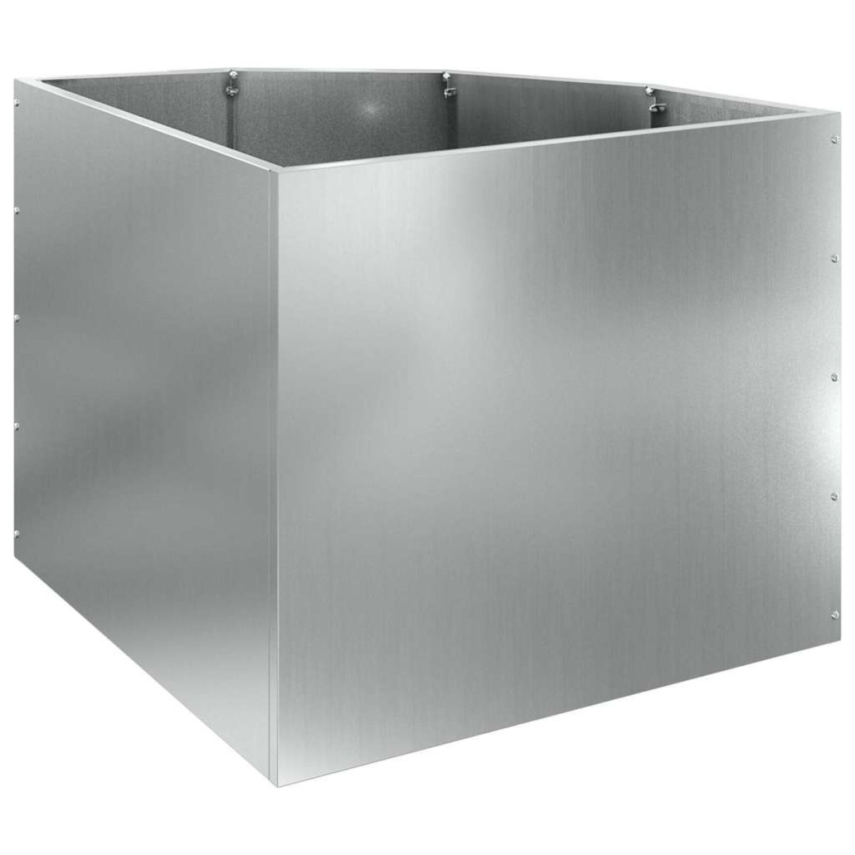 vidaXL Γωνιακό Ροδόδεντρο Ασημί 60 x 60 x 50 εκ Γαλβανισμένος χάλυβας