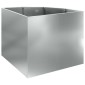 vidaXL Γωνιακό Ροδόδεντρο Ασημί 60 x 60 x 50 εκ Γαλβανισμένος χάλυβας