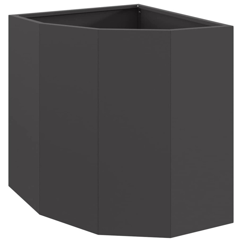 vidaXL Γωνιακό Ροδόδεντρο Μαύρο 45 x 45 x 50 εκ Ατσάλι