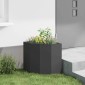 vidaXL Γωνιακό Ροδόδεντρο Μαύρο 45 x 45 x 50 εκ Ατσάλι