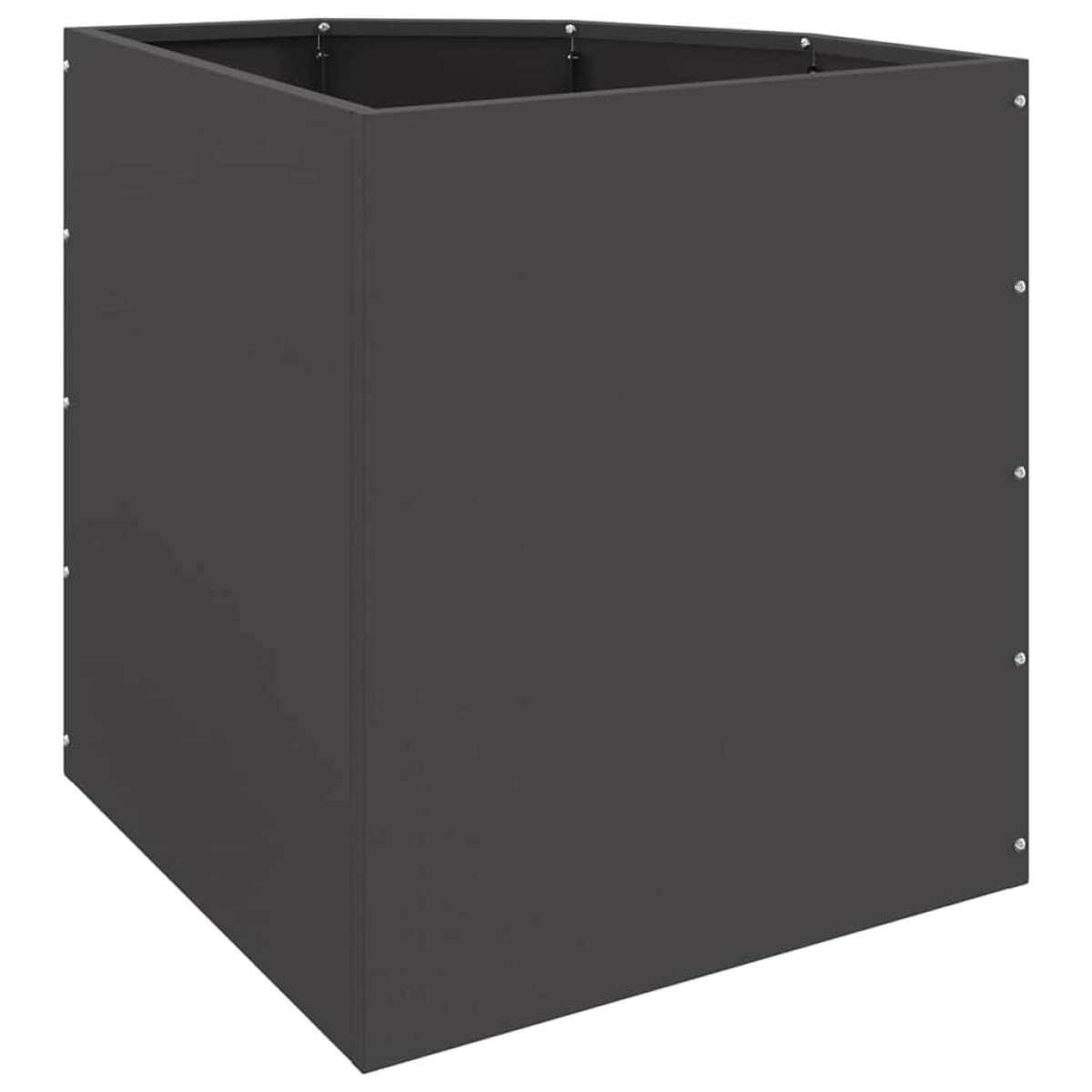 vidaXL Γωνιακό Ροδόδεντρο Μαύρο 45 x 45 x 50 εκ Ατσάλι
