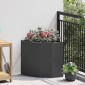 vidaXL Γωνιακό Ροδόδεντρο Μαύρο 45 x 45 x 50 εκ Ατσάλι