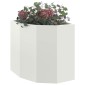 vidaXL Γωνιακό Ροδόδεντρο Λευκό 45 x 45 x 50 εκ Ατσάλι