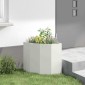 vidaXL Γωνιακό Ροδόδεντρο Λευκό 45 x 45 x 50 εκ Ατσάλι