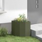 vidaXL Γωνιακό Ροδόδεντρο Λαδί 45 x 45 x 50 εκ Ατσάλι