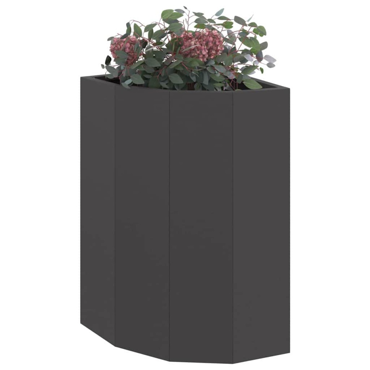 vidaXL Γωνιακό Ροδόδεντρο Μαύρο 30 x 30 x 50 cm Ατσάλι