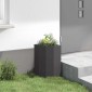vidaXL Γωνιακό Ροδόδεντρο Μαύρο 30 x 30 x 50 cm Ατσάλι