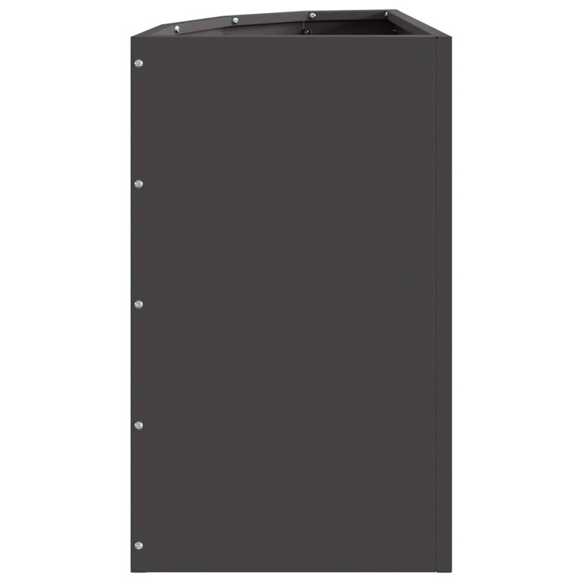 vidaXL Γωνιακό Ροδόδεντρο Μαύρο 30 x 30 x 50 cm Ατσάλι
