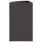 vidaXL Γωνιακό Ροδόδεντρο Μαύρο 30 x 30 x 50 cm Ατσάλι