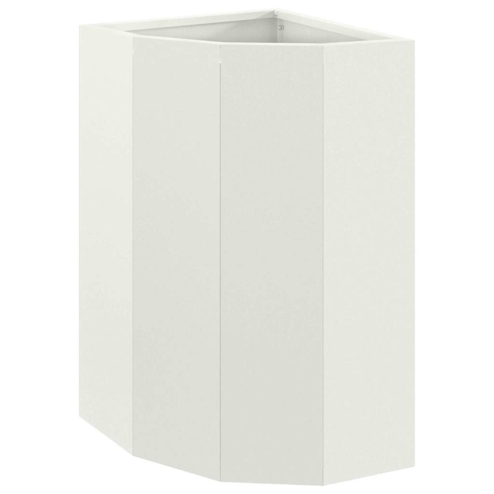 vidaXL Γωνιακό Ροδόδεντρο Λευκό 30 x 30 x 50 cm Ατσάλι