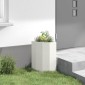 vidaXL Γωνιακό Ροδόδεντρο Λευκό 30 x 30 x 50 cm Ατσάλι