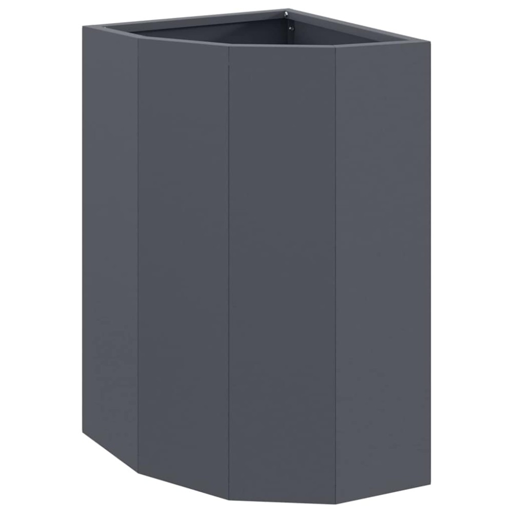 vidaXL Γωνιακό Ροδόδεντρο Ανθρακί 30 x 30 x 50 cm Ατσάλι