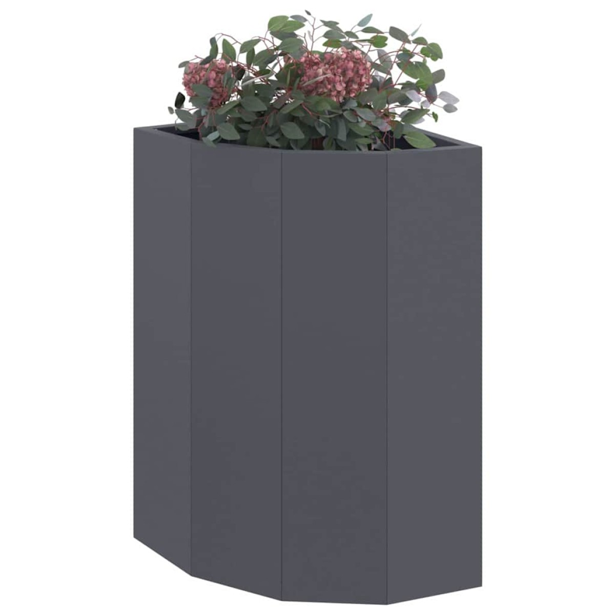 vidaXL Γωνιακό Ροδόδεντρο Ανθρακί 30 x 30 x 50 cm Ατσάλι