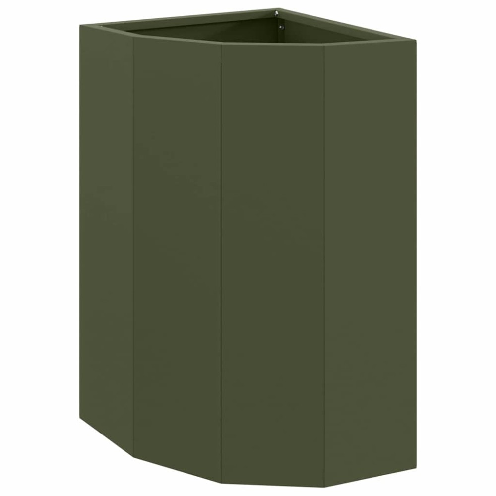 vidaXL Γωνιακό Ροδόδεντρο Λαδί 30 x 30 x 50 cm Ατσάλι