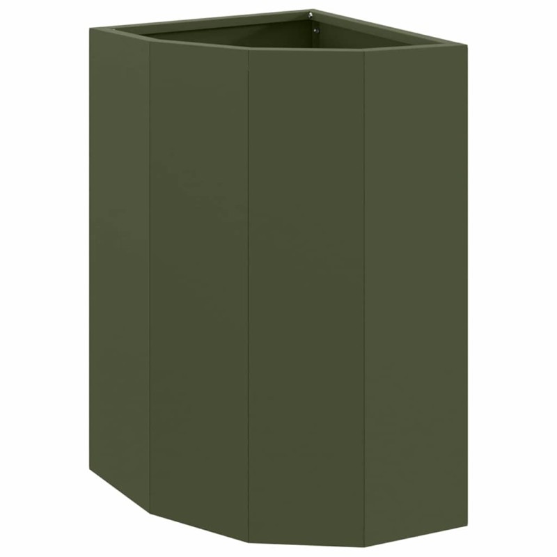 vidaXL Γωνιακό Ροδόδεντρο Λαδί 30 x 30 x 50 cm Ατσάλι