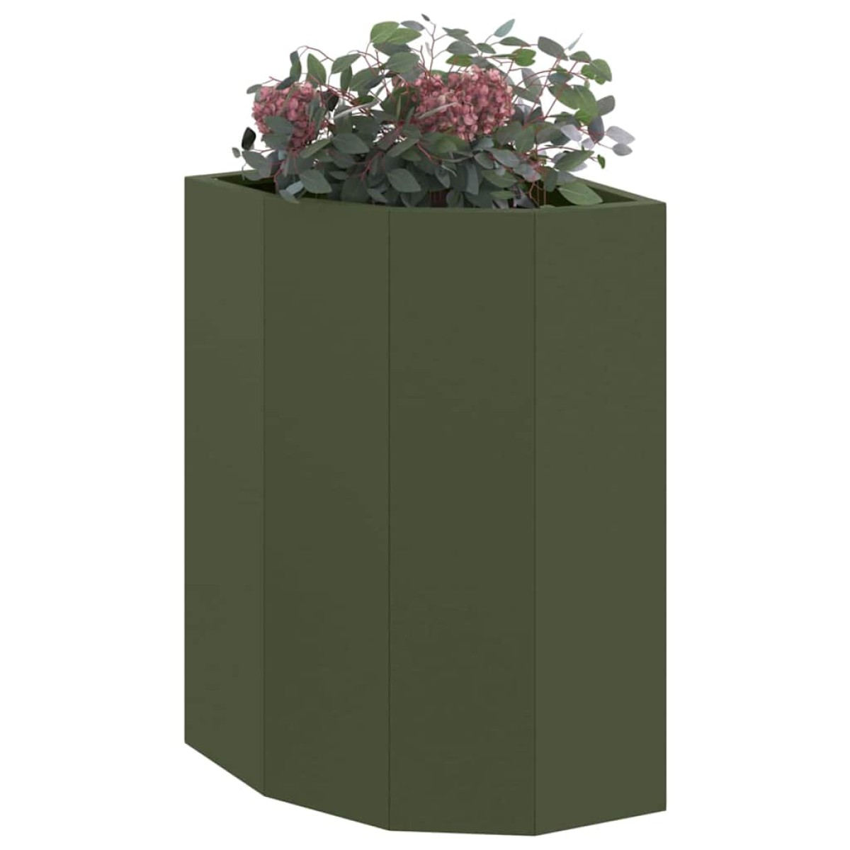 vidaXL Γωνιακό Ροδόδεντρο Λαδί 30 x 30 x 50 cm Ατσάλι
