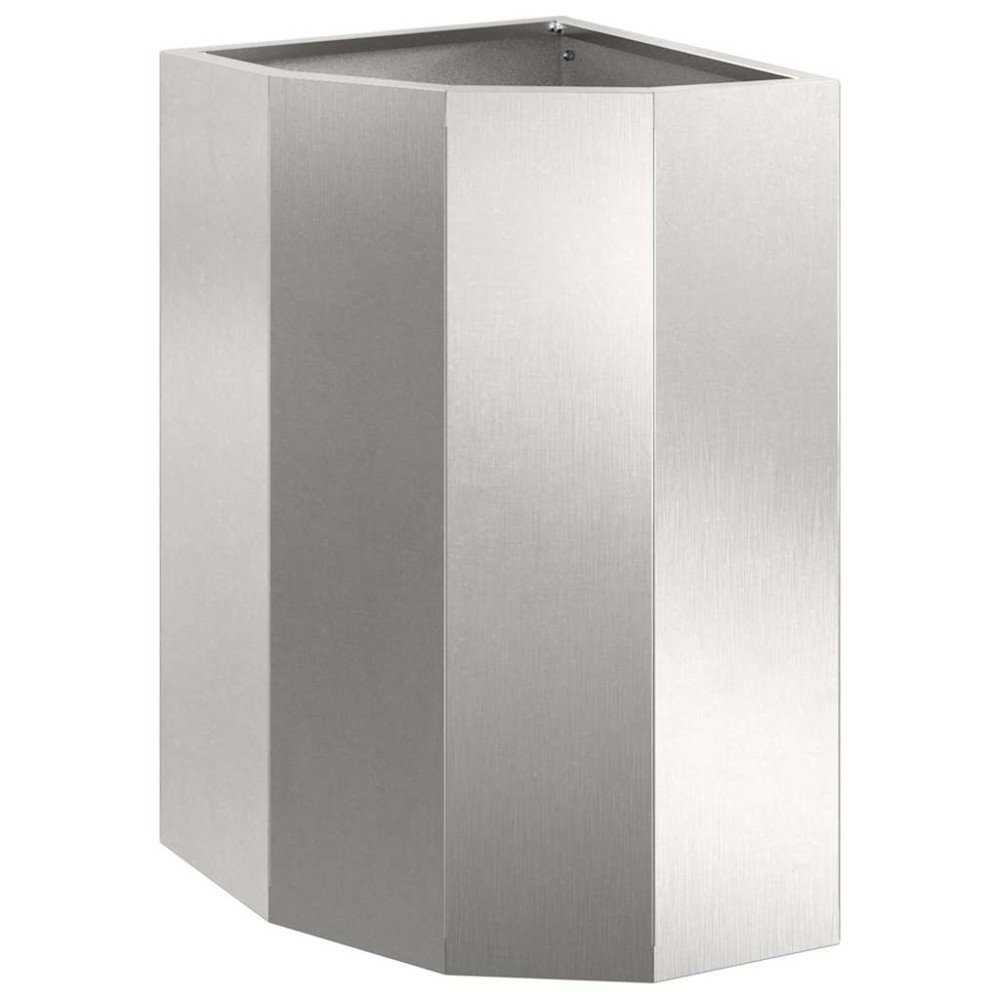 vidaXL Γωνιακό Ροδόδεντρο Ασημί 30 x 30 x 50 cm Ανοξείδωτο ατσάλι