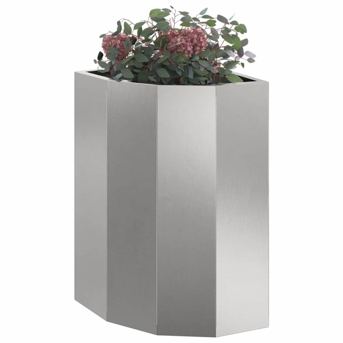 vidaXL Γωνιακό Ροδόδεντρο Ασημί 30 x 30 x 50 cm Ανοξείδωτο ατσάλι