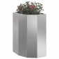 vidaXL Γωνιακό Ροδόδεντρο Ασημί 30 x 30 x 50 cm Ανοξείδωτο ατσάλι