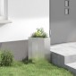 vidaXL Γωνιακό Ροδόδεντρο Ασημί 30 x 30 x 50 cm Ανοξείδωτο ατσάλι