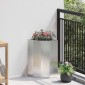 vidaXL Γωνιακό Ροδόδεντρο Ασημί 30 x 30 x 50 cm Ανοξείδωτο ατσάλι
