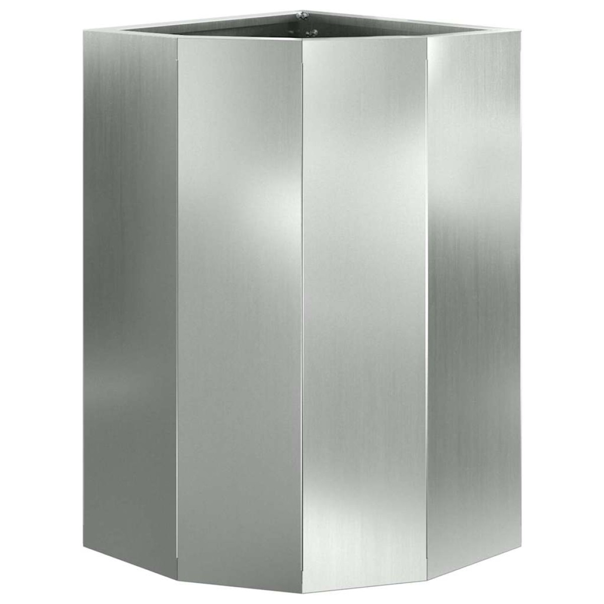 vidaXL Γωνιακό Ροδόδεντρο Ασημί 30 x 30 x 50 cm Γαλβανισμένος χάλυβας