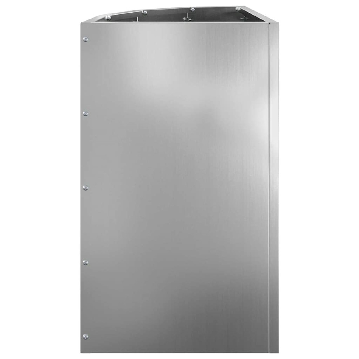 vidaXL Γωνιακό Ροδόδεντρο Ασημί 30 x 30 x 50 cm Γαλβανισμένος χάλυβας
