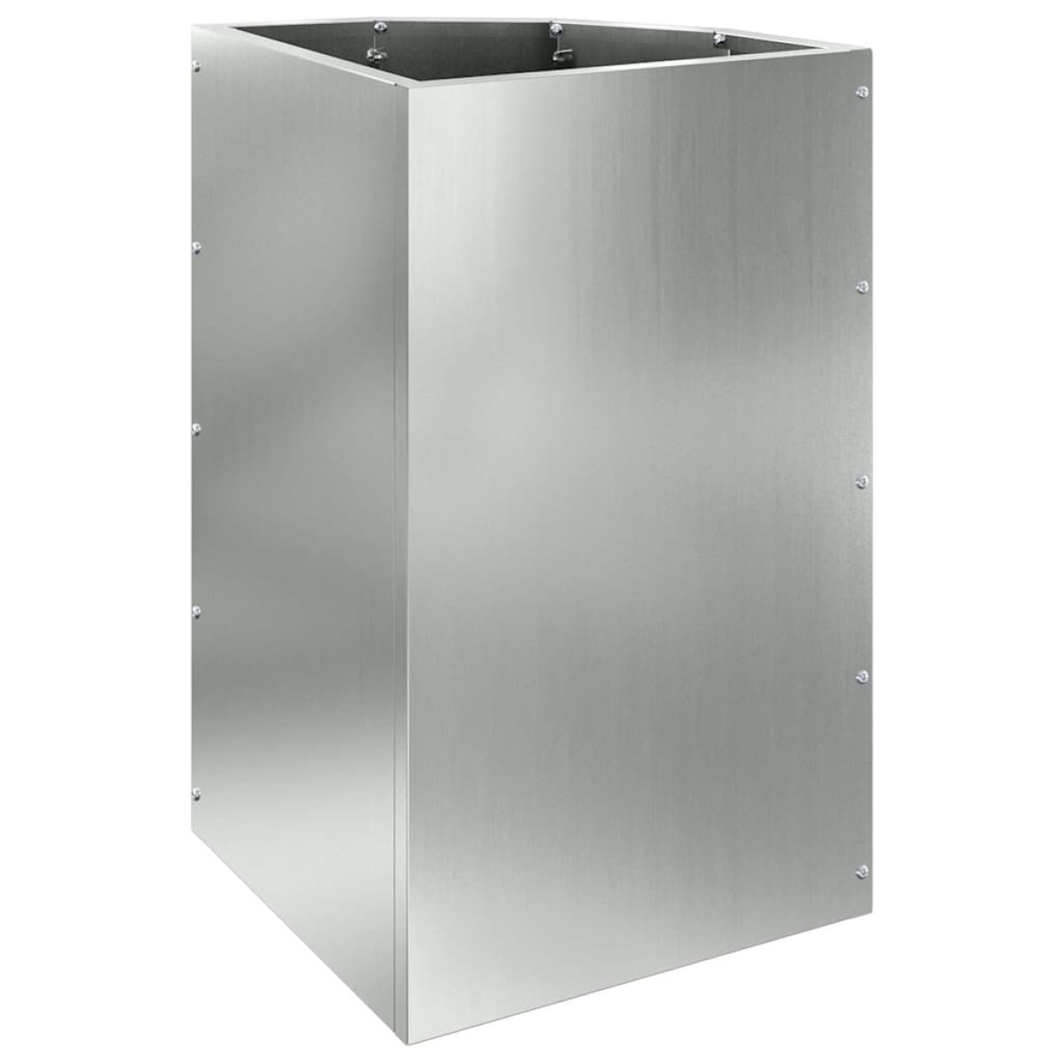 vidaXL Γωνιακό Ροδόδεντρο Ασημί 30 x 30 x 50 cm Γαλβανισμένος χάλυβας